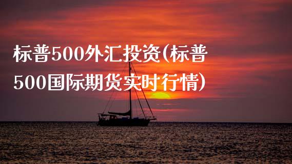 标普500外汇投资(标普500国际期货实时行情)_https://www.lvsezhuji.com_黄金直播喊单_第1张