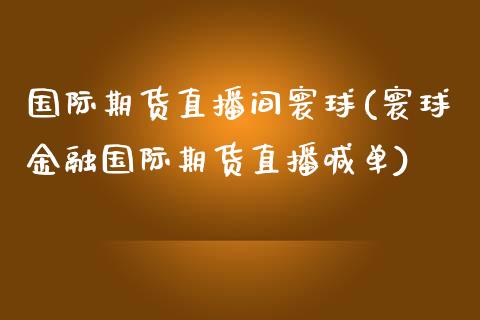 国际期货直播间寰球(寰球金融国际期货直播喊单)_https://www.lvsezhuji.com_EIA直播喊单_第1张