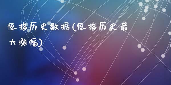 恒指历史数据(恒指历史最大涨幅)_https://www.lvsezhuji.com_期货喊单_第1张