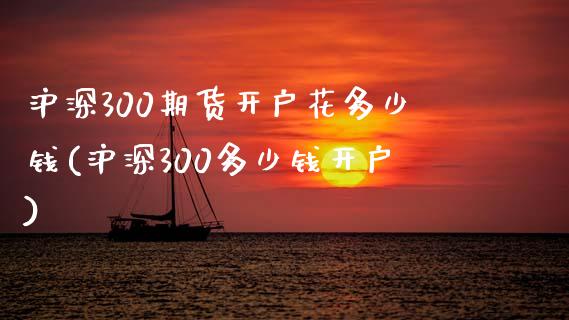 沪深300期货开户花多少钱(沪深300多少钱开户)_https://www.lvsezhuji.com_原油直播喊单_第1张