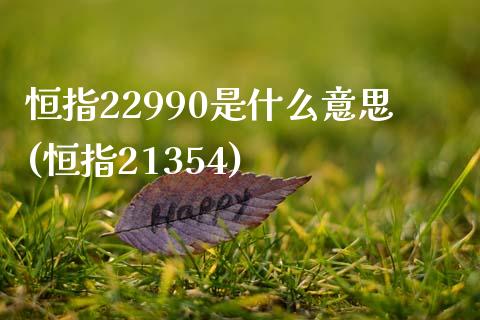 恒指22990是什么意思(恒指21354)_https://www.lvsezhuji.com_原油直播喊单_第1张